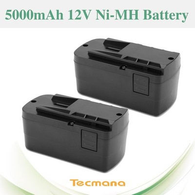 2X Ni-MH Akku 5Ah 12V Für Festool BPS12S BPC12 BPS12C T12+3 C12LI 498338 564247