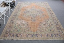 Turkish Rug, Oversize 6,9x10,3 ft Vintage Rug...