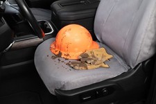 Covercraft Polycotton Grey Custom Seat Saver Protector for Auto Work Use