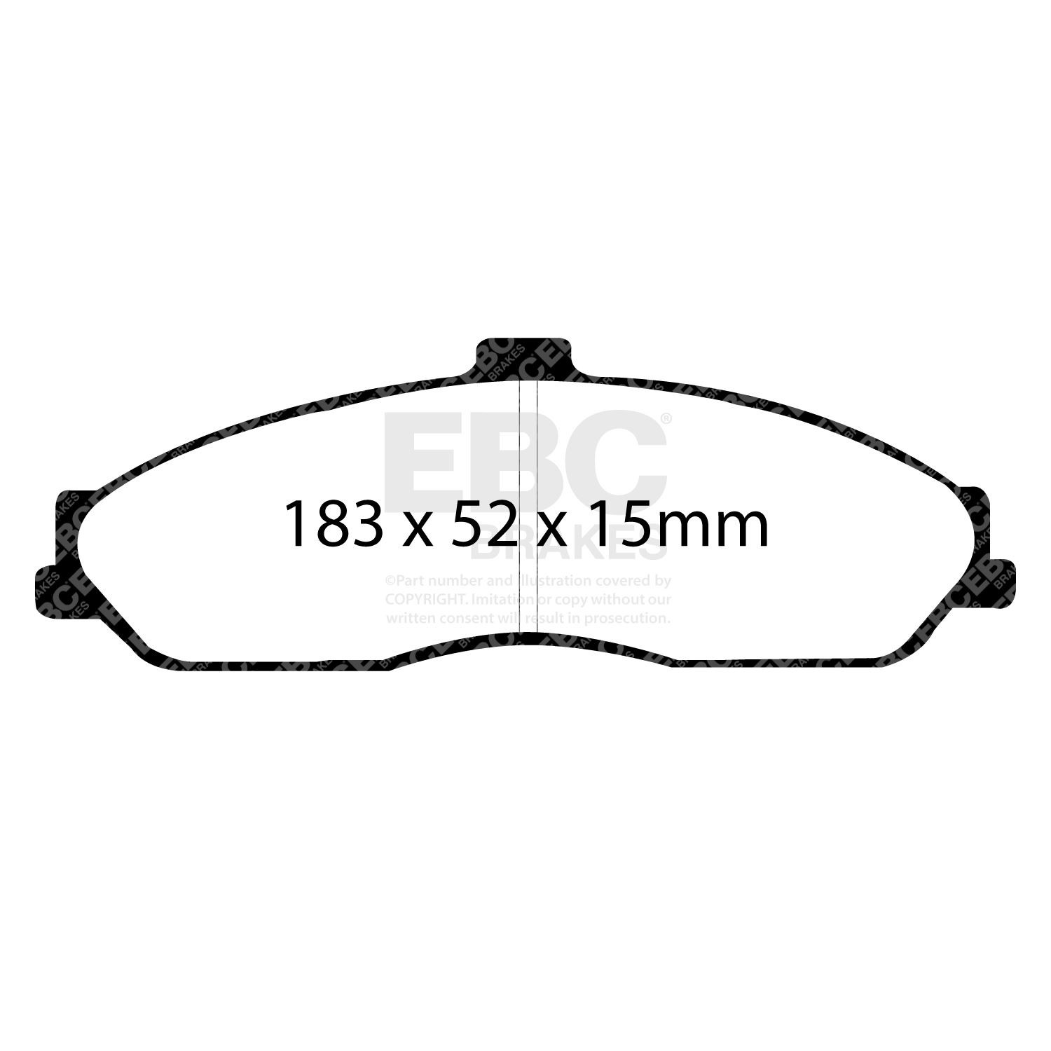 EBC DP81162RP1 HIGH PERFORMANCE BRAKE PAD SET