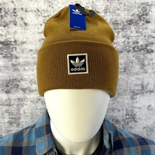NWT - Adidas Unisex Originals Tall Utility Beanie Mesa Brown 23 - OSFA - IQ5551