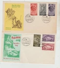 Spanish Sahara 2 FDC  1963 Child Welfare 1964 Stamp Day   good condition