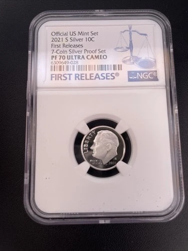 2021 S SILVER Roosevelt 10C NGC- Proof 70 Ultra Cameo First Releases