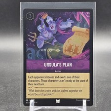  FOIL Disney Lorcana Ursula  s Return: Ursula's Plan 63/204 COLD FOIL