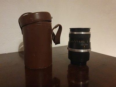 Sonnar 4/135 Carl Zeiss Jena Lens Objektiv mit Köcher