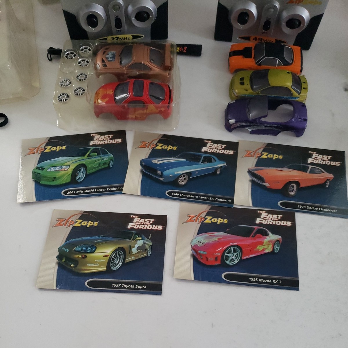 【4枚セット】FAST CARS 7インチレコード read) ZipZaps RC CAR Fast & Furious 1995 Mazda RX-7 