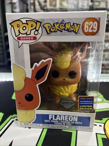 Funko Pop! Vinyl: Pokémon - Flareon (Diamond Glitter) - WonderCon FYE Exclusive