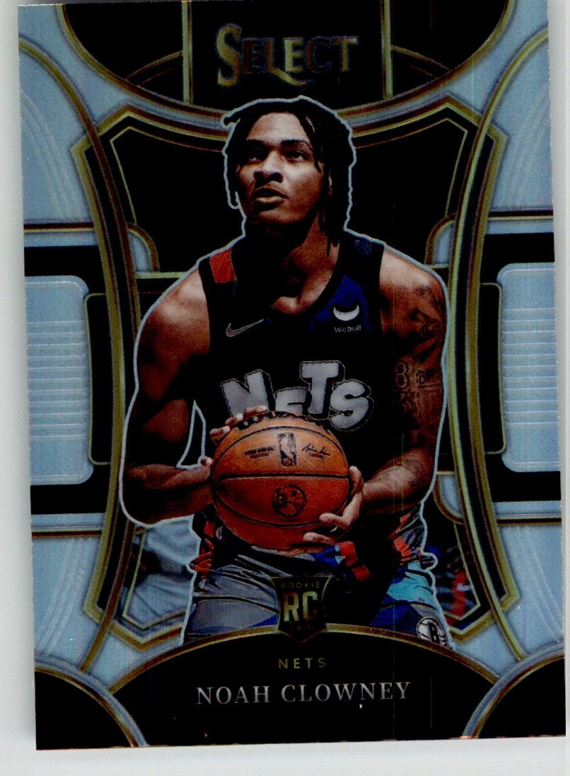 Noah Clowney 2023-24 Panini Select Silver Prizms 325 Brooklyn Nets Rookie
