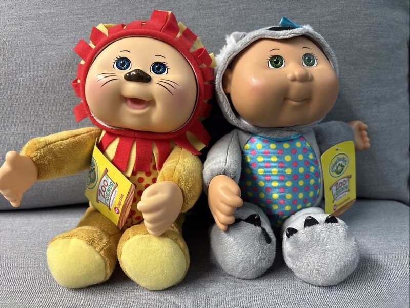 CABBAGE PATCH KIDS Zoo Friends CollectibleCuties 121 Jaye Lion 122 Frankie Koala