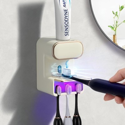 Automatic Toothpaste Dispenser, Electric Toothpaste Dispenser Multi-Function,...