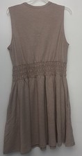 Market and Spruce Brown And White Dress
