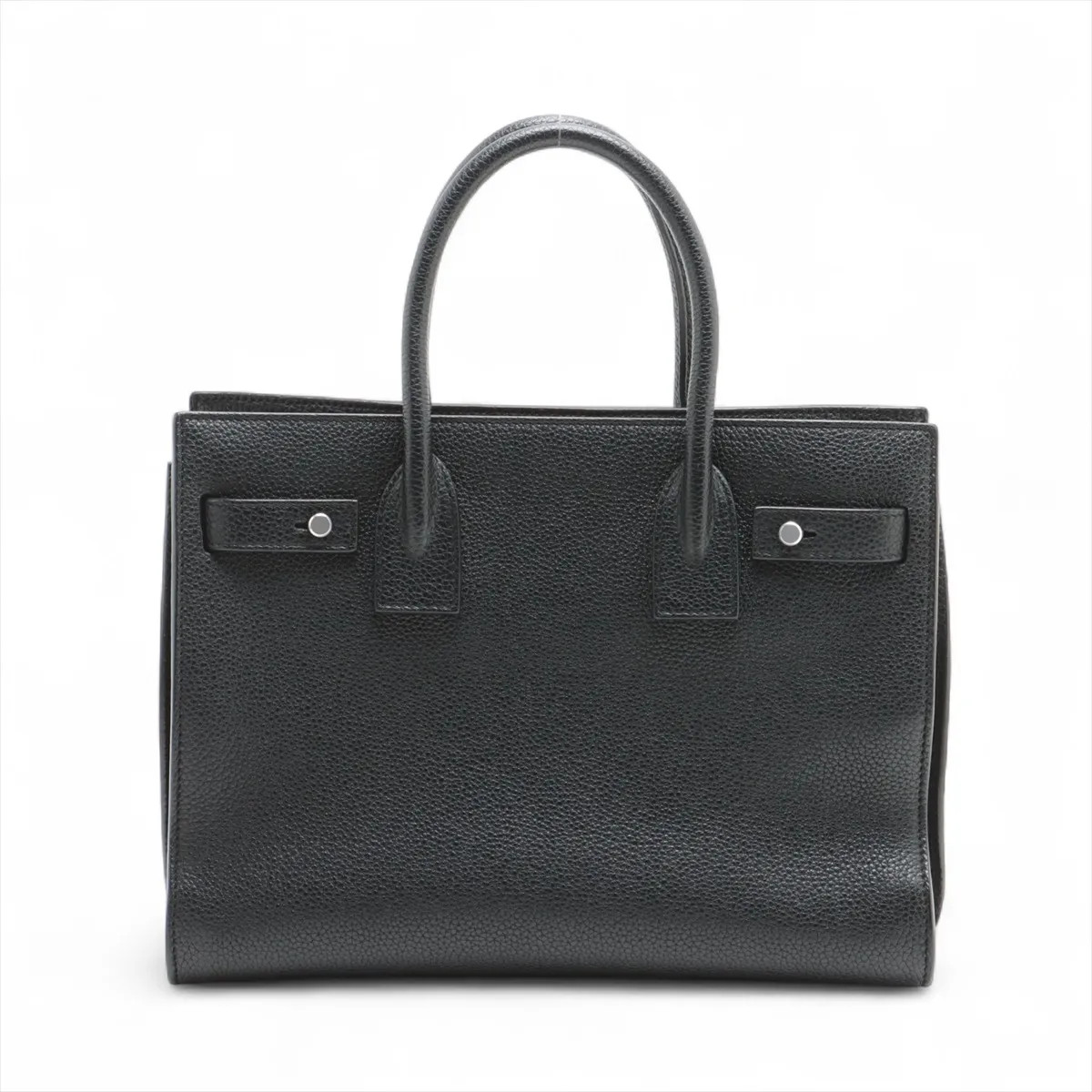 Borsa a mano Saint Laurent Paris Sac de Jour Nano in pelle a 2 vie nera 477477
