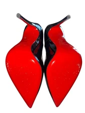 Authentic Christian Louboutin So Kate 120MM Black Patent EU 37 Dust Bag & Box