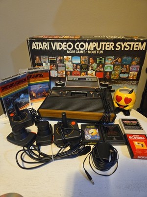 Atari 2600 Video Computer System Bundle CIB Boxed Games Tested Working