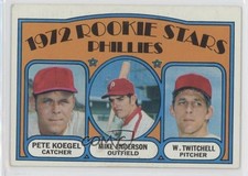 1972 Topps 1972 Rookie Stars Pete Koegel Mike Anderson Wayne Twitchell #14 5sb