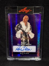 RIC FLAIR NATURE BOY 2024 LEAF ELECTRUM PURPLE AUTOGRAPH AUTO SERIAL # 5/7