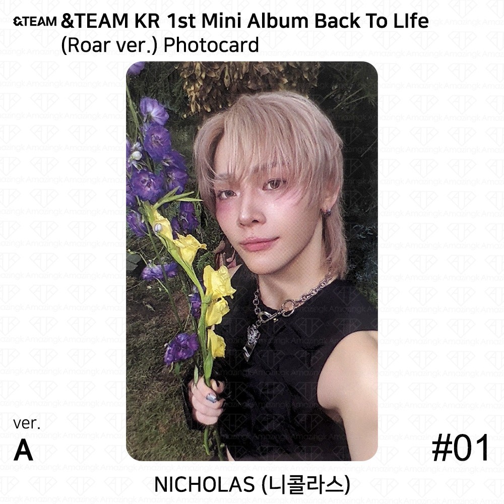&TEAM KR 1st Mini Album Back To Life Roar/Breath/Gaze ver
