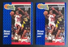1991-92 Fleer - #220 Michael Jordan League Leaders Bulls - 2 Card Lot 🔥 NM