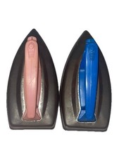 Lot Of 2 Vintage Wolverine Toy Play Iron Tins 301 Pink And Blue See Pics Rust