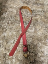 Calderon Pink Gneuine Leather Belt - Made in USA - Women's Size M