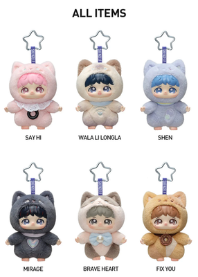 ZHOU SHEN SHENSELF SERIES VINYL PLUSH DOLL PENDANT AUTHENTIC 5.51