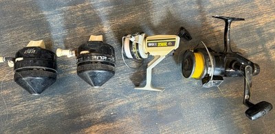 Lot Of 4 Fishing Reels- Abu Garcia 754, Zebco Z58, 2- Zebco 202