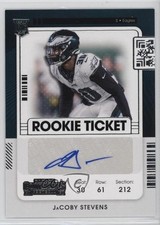 2021 Panini Contenders Rookie Ticket JaCoby Stevens #265 Auto 10b1