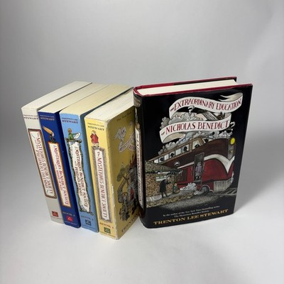 The Mysterious Benedict Society Series Books 1-5 in Hard Cover & Paperbacks