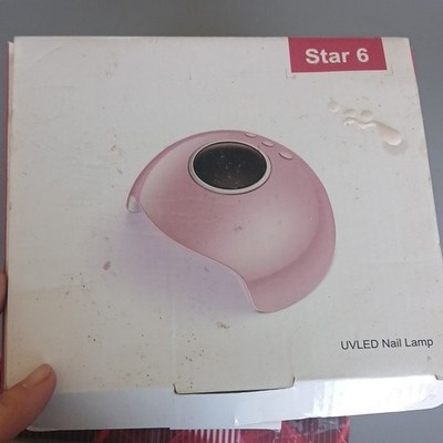Star 6S UVLED Nail Lamp 36W Pink Double Light Source with Charge Cable