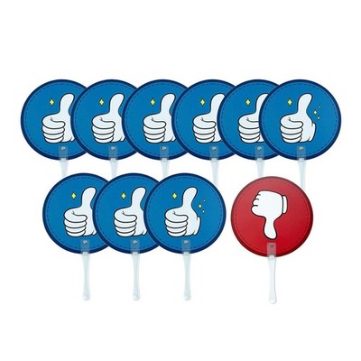 10x Thumbs up Thumbs Down Paddles Blue Red for Assessment Meeting Activities