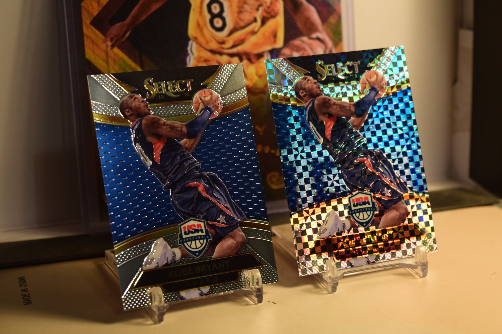 2014-15 Panini Select Kobe Bryant USA Basketball Silver Prizm #209 plus base