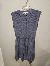 Loft Geometric Blue Dress Sleevless Excellent condition 