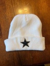 White Winter Beanie with Star
