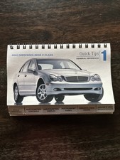 2003 MERCEDES BENZ C-CLASS QUICK TIPS GUIDE OWNERS MANUAL SUPPLEMENT USED