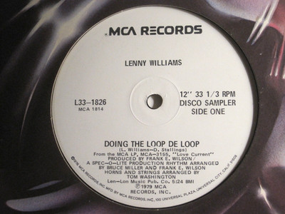 LENNY WILLIAMS DOING THE LOOP DE LOOP 12'' ORIG '79 MCA PROMO DISCO FUNK GEM VG