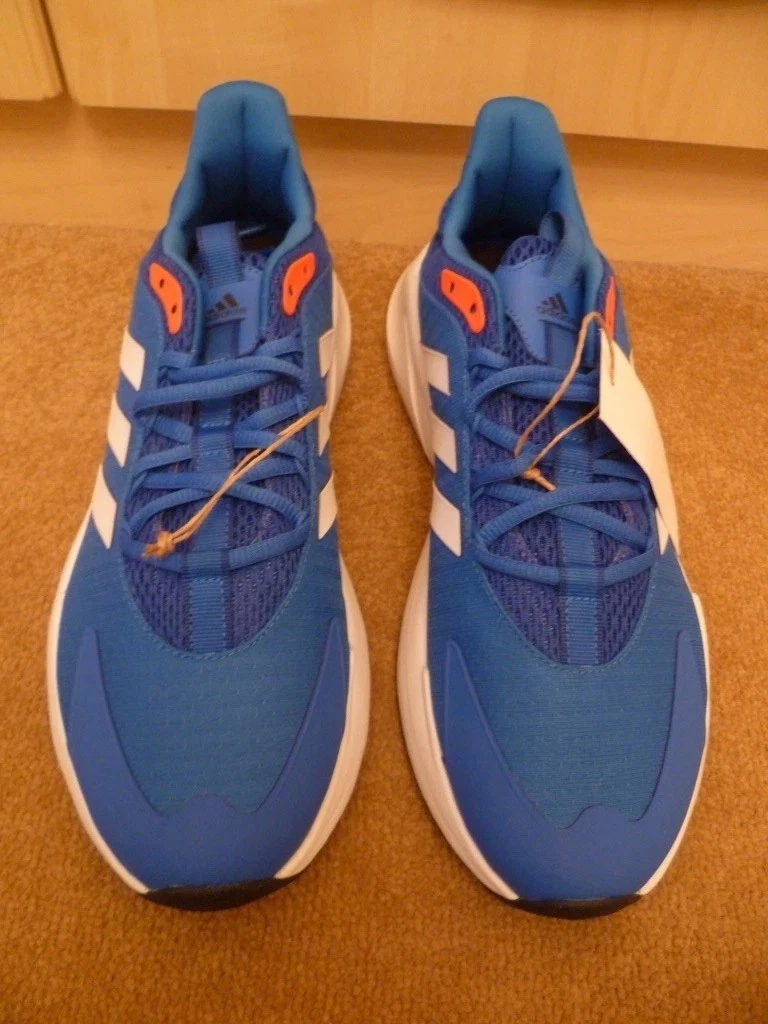 BNWT Adidas Alphaedge +Trainers Size UK 8.5 Bright Blue Mens LZQ58 Rare Running