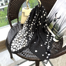 100 Mulberry Silk Bandana 65X65cm Scarf cotton Print Neckerchief Squre wrap new