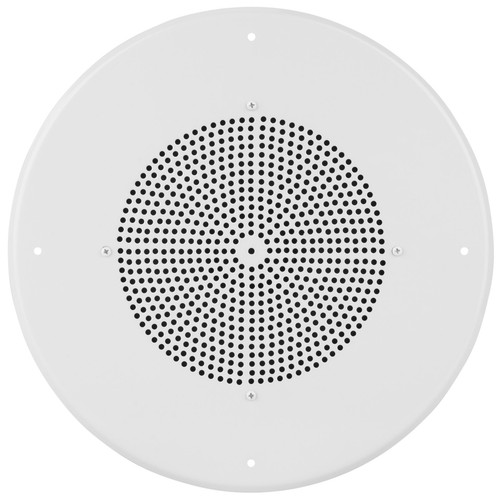 8" Ceiling Speaker with 70V Transformer and White Grill for Background Music and - Picture 3 of 3