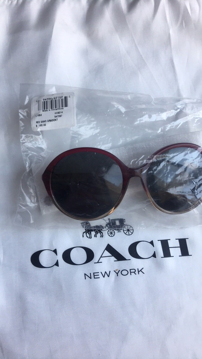 Coach Womens Round L1650 Hc8214 547387 Red Sand Gradient  display picture 1