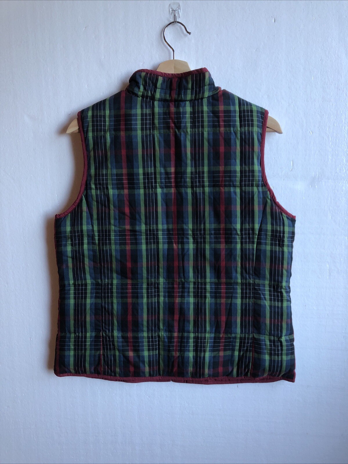 PENDLETON Cranberry Plaid Reversible Down Puffer … - image 2