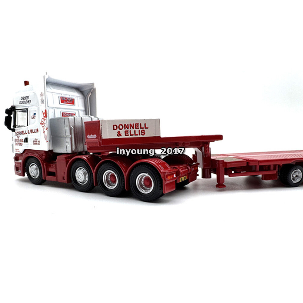 ミニカー WSI 1/50 Scania Lowloader 6ac Nooteboom 1/76 SCANIA R Topline Nooteboom Low Loader Truck Metal