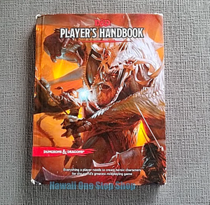 DUNGEONS AND DRAGONS PLAYERS HANDBOOK 5th Edition USED *Character Sheet ...