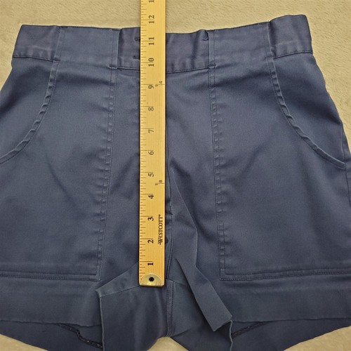 VTG Woolrich Shorts Womens 14 Blue Twill Utility Safari Outdoor Casual Fish Hike - Picture 3 of 7