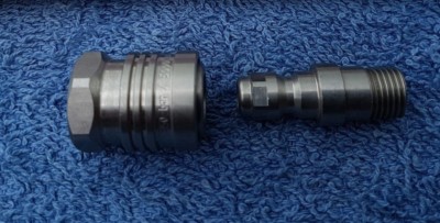 STAINLESS STEEL 11.6MM FEMALE JET HOLDER QUICK RELEASE COUPLING X 1//4/"FEM 350BAR