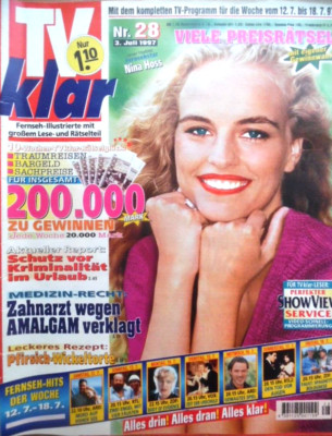 TV KLAR 28 - 1997 Programm 12.-18.7. Nina Hoss George Clooney Uschi Glas