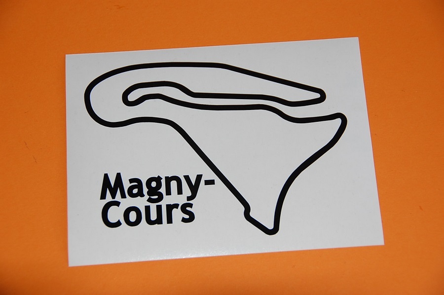 Autocollant Magny-Cours 100 X 74 Mm - Stickers Circuit