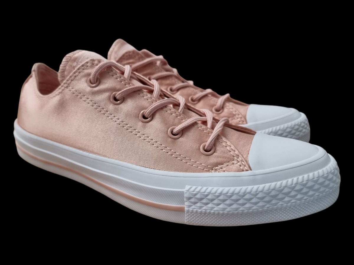 Converse Womens All Star Ox Satin Dusk Pink / White Size UK 5 