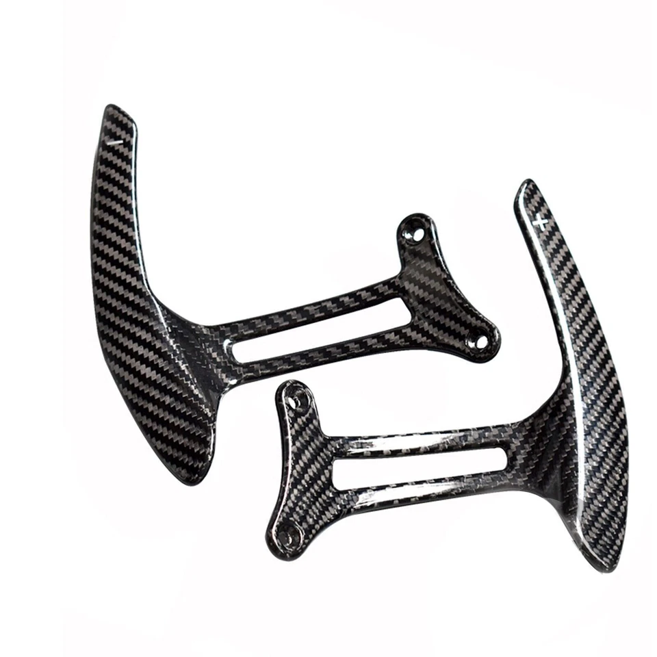 1 par de levas de cambio de volante de fibra de carbono seca para Ferrari 488 GTB SPIDER Foto 4 de 4