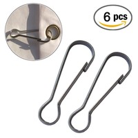 Huouo 6 Pcs 2 Inches Flag Pole Snap Clip Hooks Stainless Steel Flagpole Attac... on sale Huouo 6 Pcs 2 Inches Flag Pole Snap Clip Hooks Stainless Steel Flagpole Attac... on sale