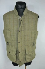Saddle Tweed Shooting Gilet Vest Jacket Men's size S